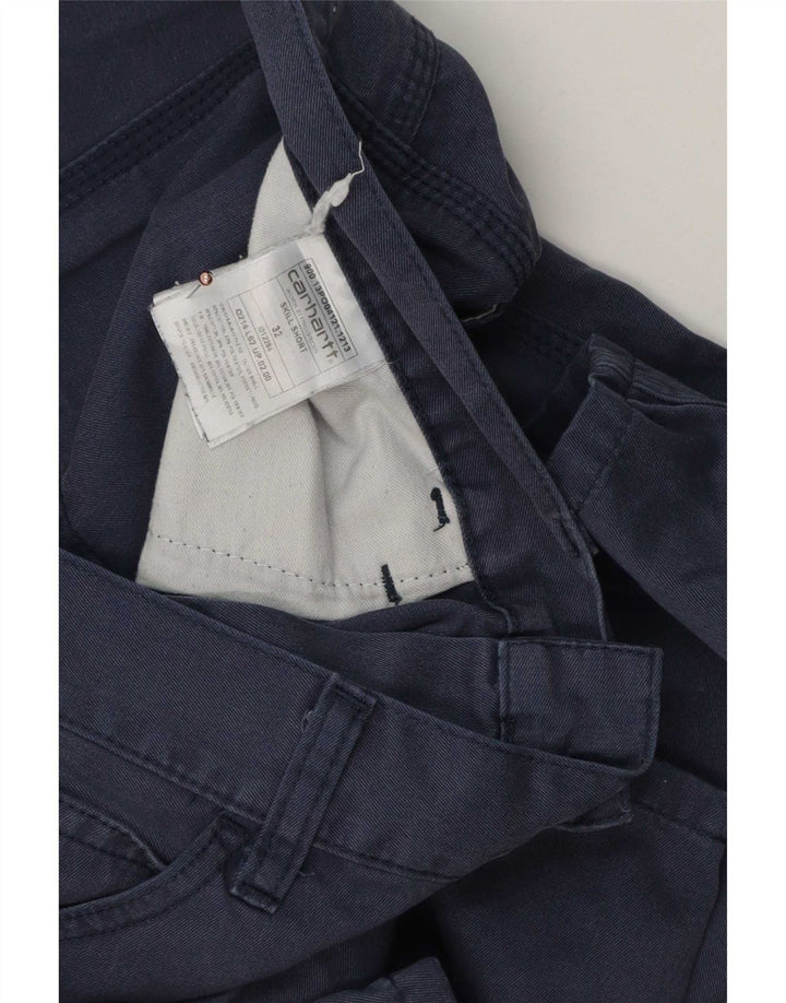 Carhartt Pantalones cortos casuales para hombre W32 Algodón azul marino mediano