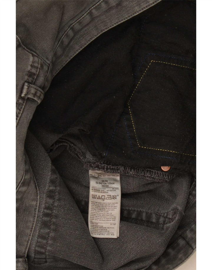Vaqueros rectos para hombre Gap W38 L30 Algodón gris