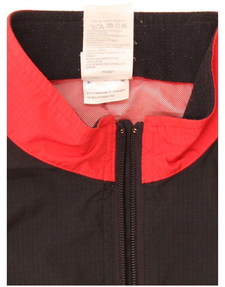 Adidas Chaqueta impermeable para hombre UK 40 Large Red Colourblock Poliéster