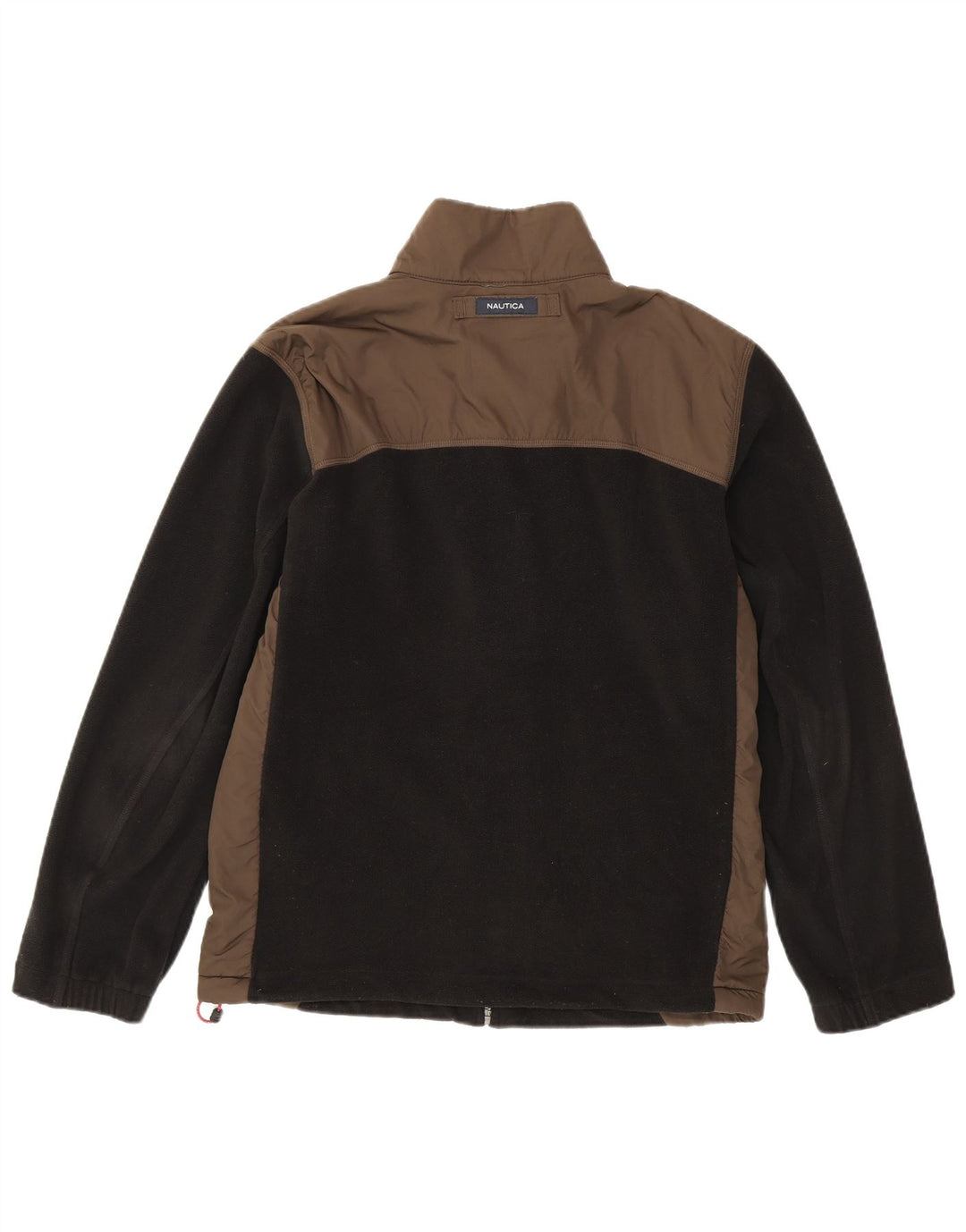 Nautica Chaqueta polar para hombre ES 38 Mediana Negro Colorblock Poliéster