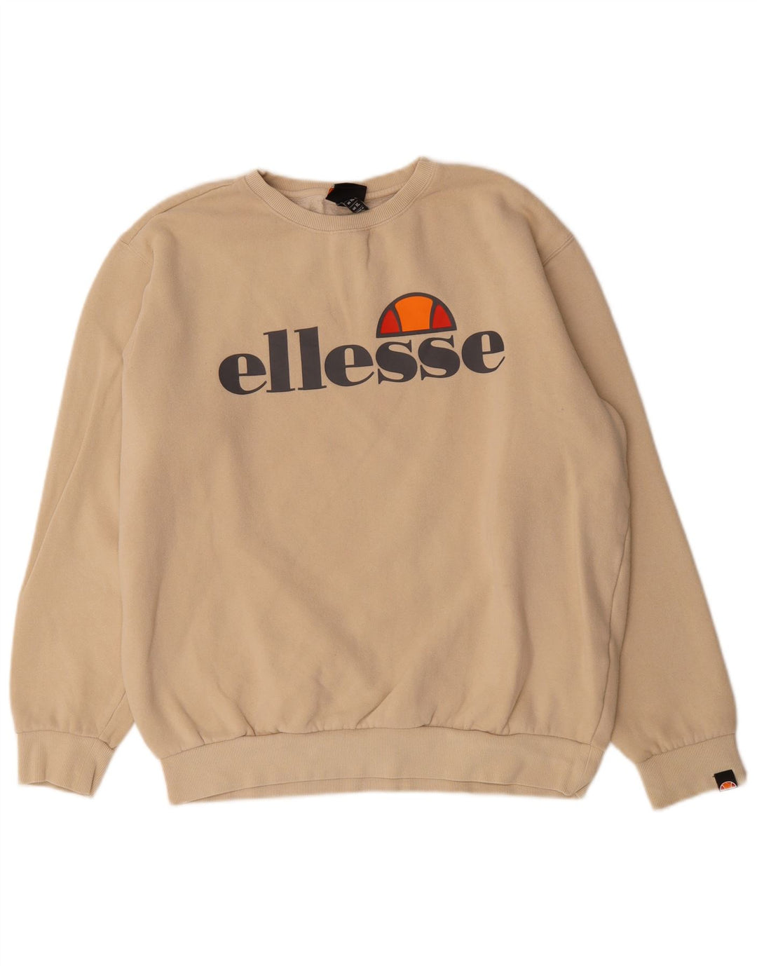 Ellesse Hombre Sudadera Gráfica Jumper XL Algodón Beige