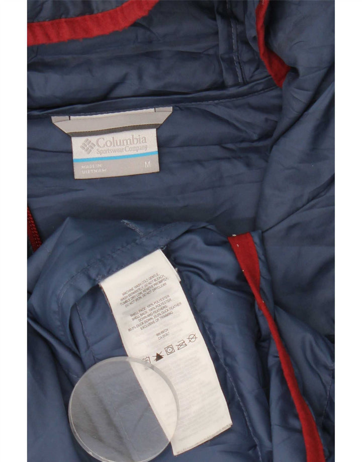 Columbia Chaqueta acolchada con capucha para hombre UK 38 Medium Azul marino Poliéster