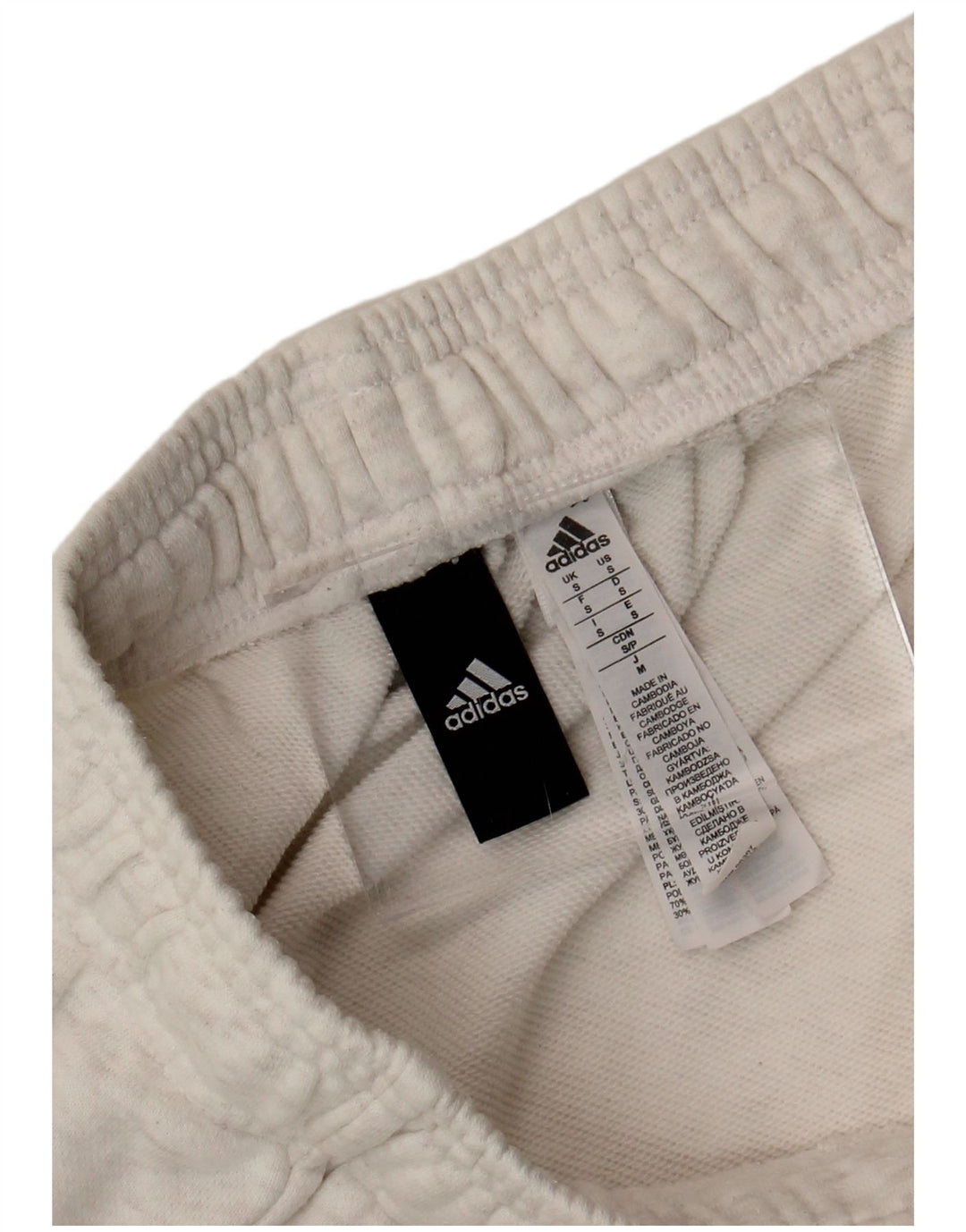 Adidas Hombre Pantalones Cortos Deportivos Pequeño Algodón Blanco