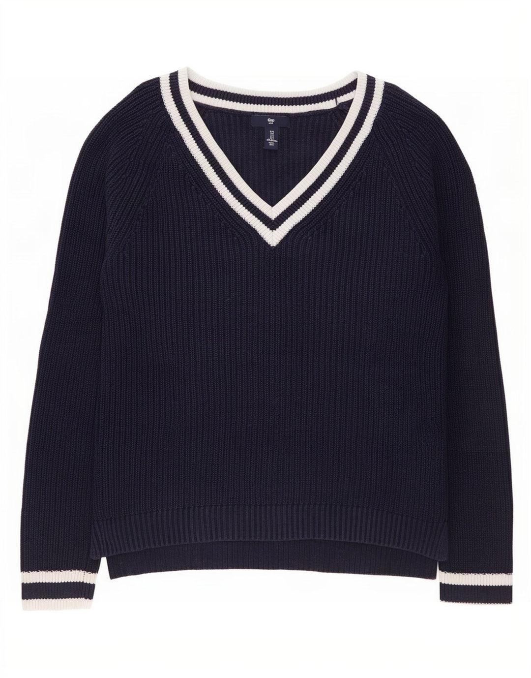 Gap Jersey con Cuello en V para Mujer UK 10 Small Azul Marino
