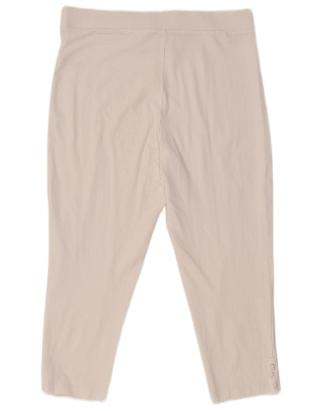 M&Co Leggings Capri para Mujer UK 44 Grande Algodón Blanco