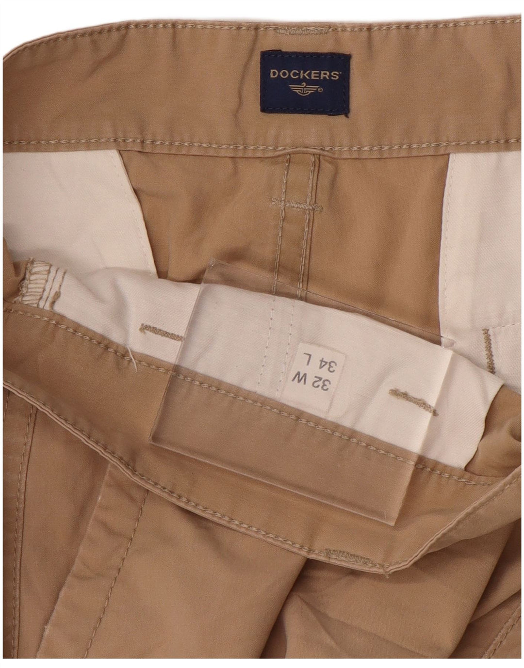 DOCKERS Pantalón chino recto para hombre W32 L29 Beige