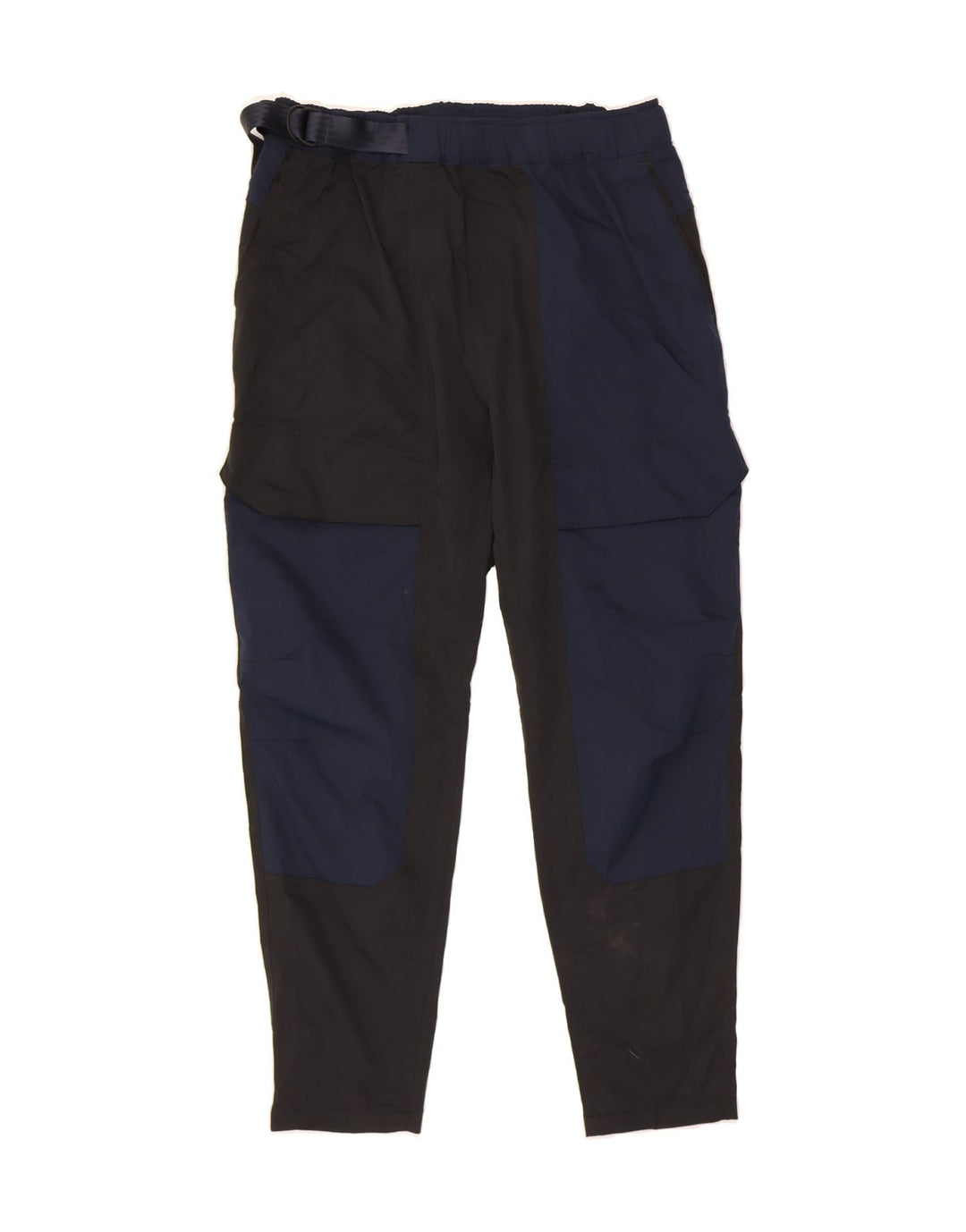 NIKE Pantalón cargo cónico para hombre mediano W32 L27 negro color block