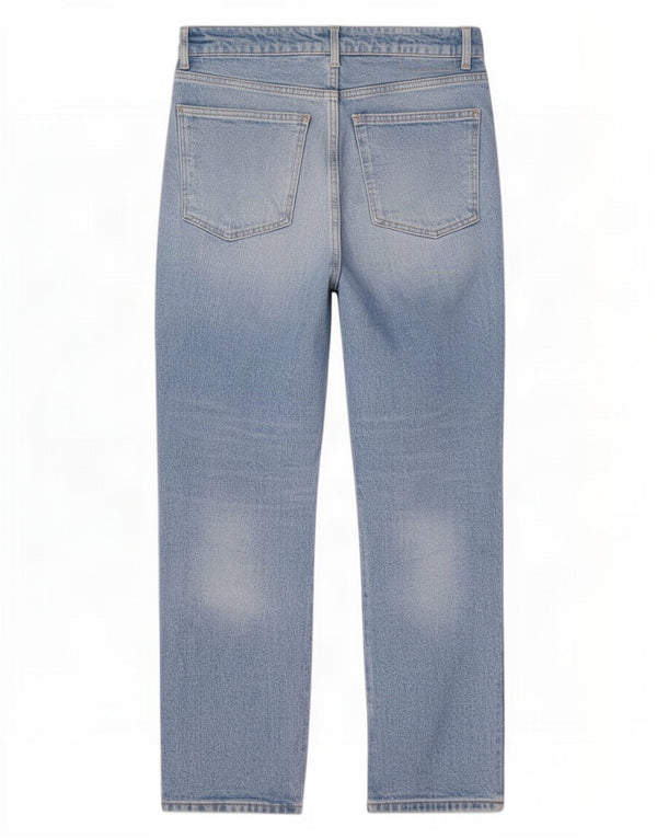 Zara Jeans Cónicos De Tiro Alto Para Mujer EU 40 Medium W30 L28 Azul