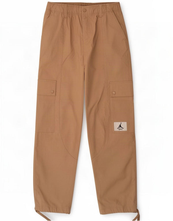 Pantalones cargo Jordan de corte holgado para mujer XS W26 L30 Beige Poliéster