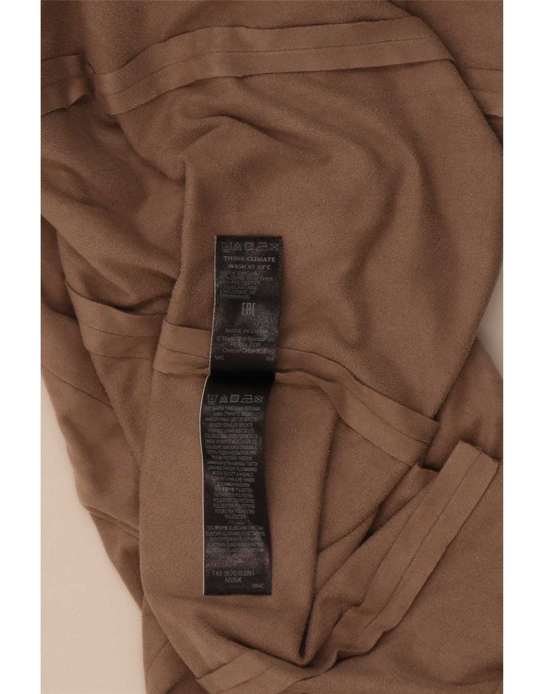 Marks & Spencer Cárdigan abierto para mujer UK 40 XL Poliéster beige