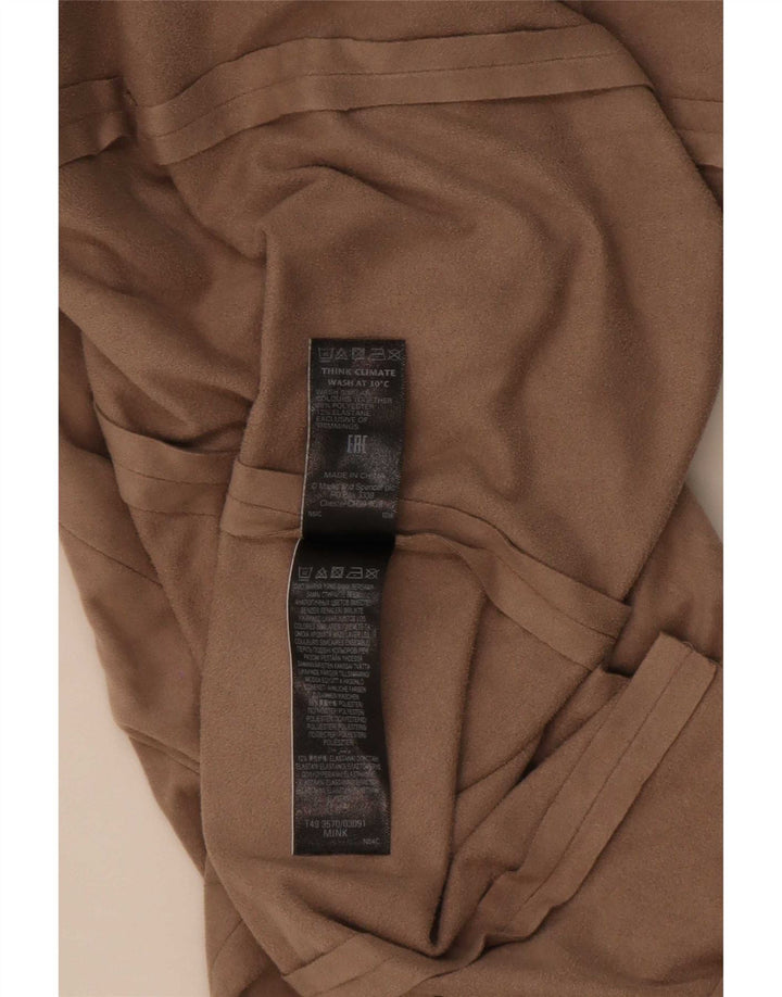 Marks & Spencer Cárdigan abierto para mujer UK 40 XL Poliéster beige