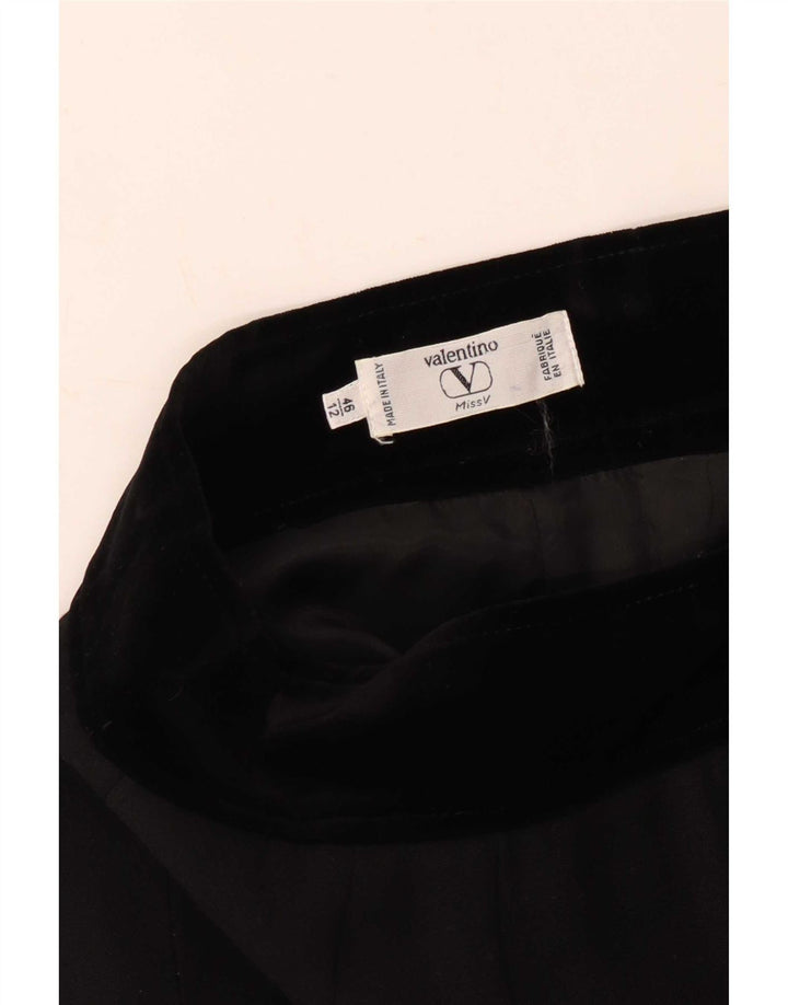Falda lápiz Valentino para mujer UK 12 Medium W30 Negro
