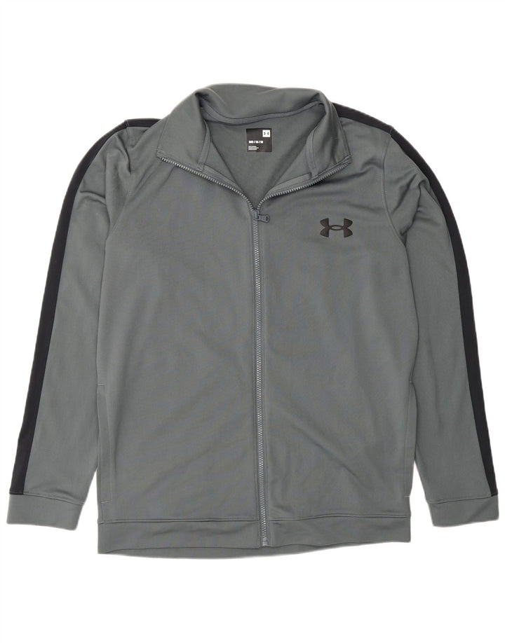 Under Armour Chaqueta de chándal de corte regular con diseño color block en gris medio para hombre