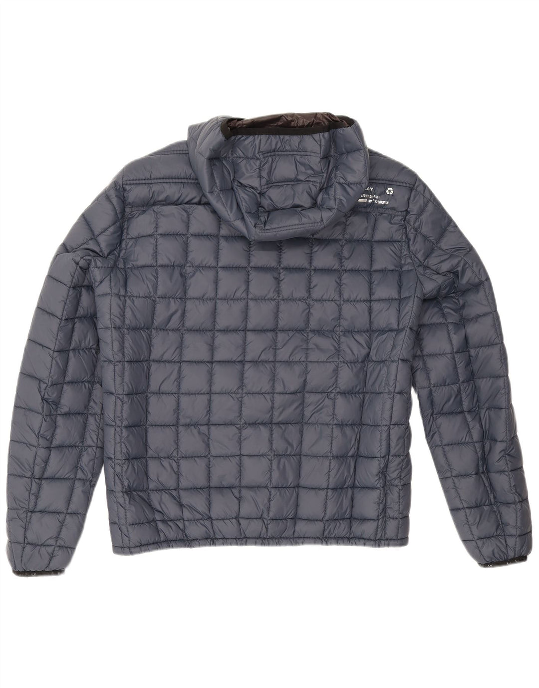 Replay Chaqueta acolchada con capucha para mujer UK 46 Large Poliamida azul marino