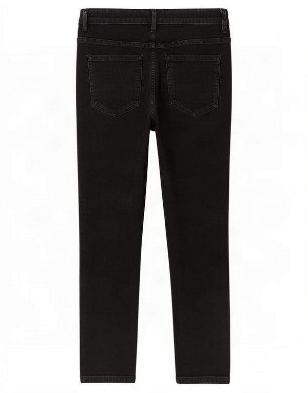 Marks & Spencer Vaqueros ajustados para mujer UK 12 Medium W30 L26 Algodón negro