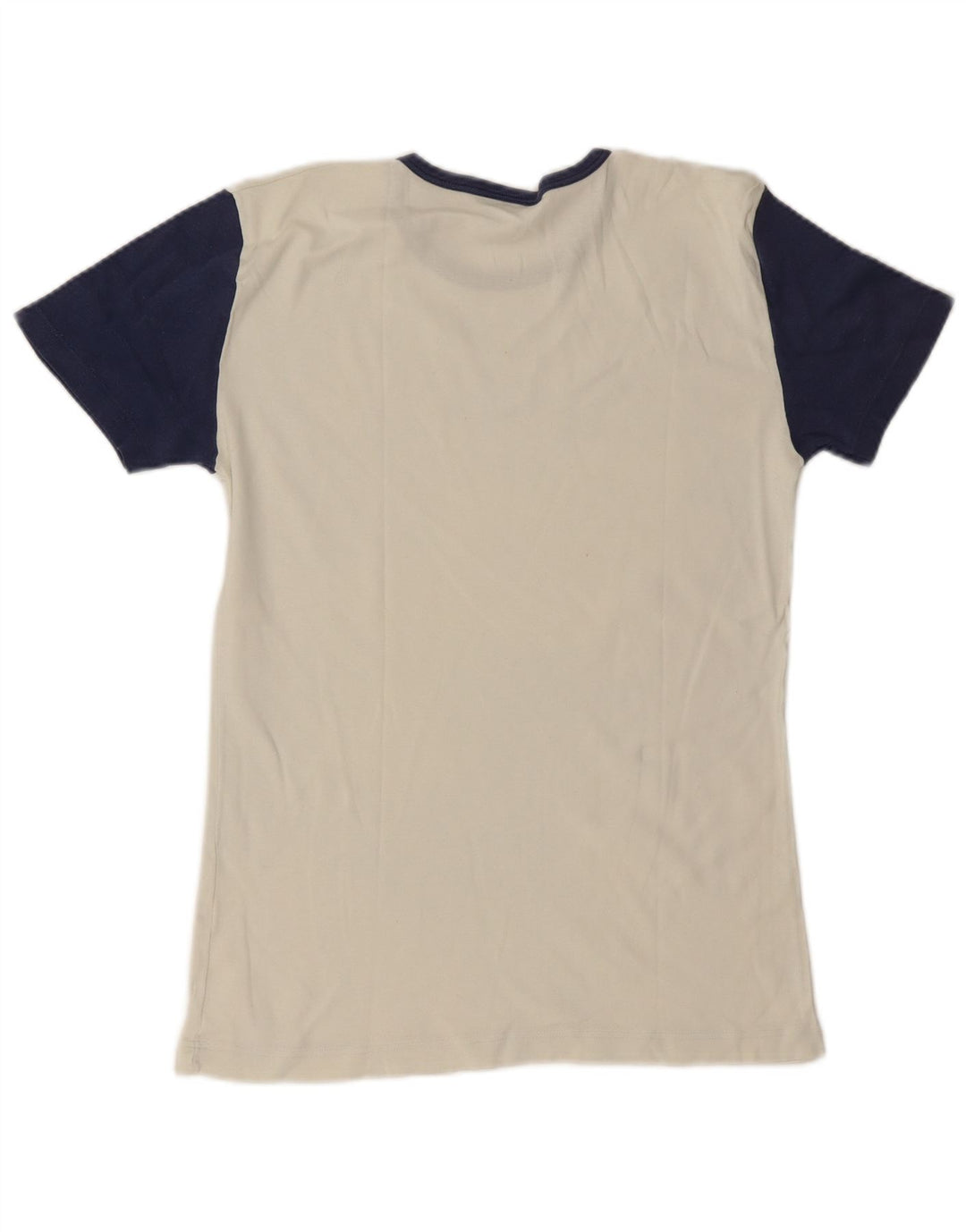 Camiseta de Hombre Gráfica Fila, Talla Mediana, Color Off White Bloques de Color, Algodón