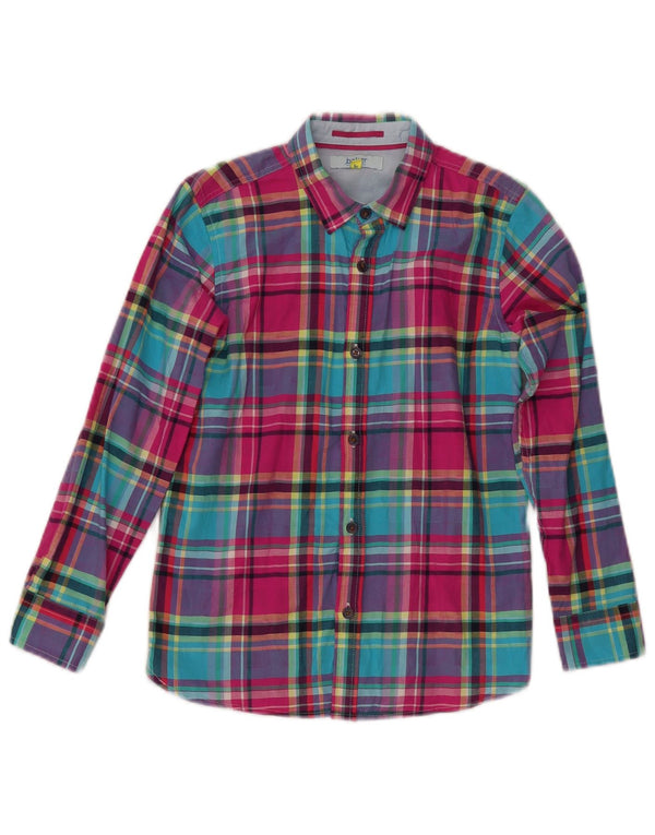 TED BAKER Camisa de franela para niño 9-10 años Algodón a cuadros multicolor