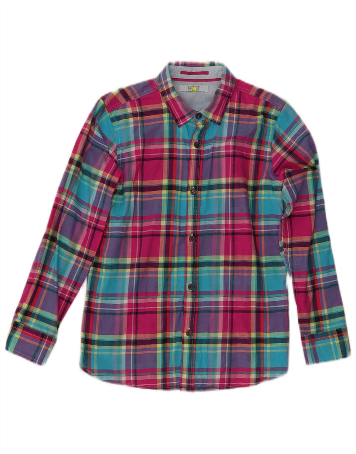 TED BAKER Camisa de franela para niño 9-10 años Algodón a cuadros multicolor