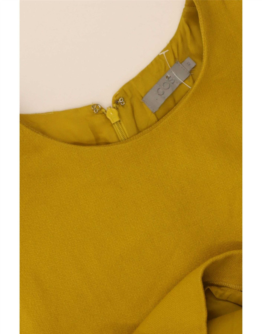Vestido recto sin mangas para mujer Cos IT 42 Amarillo mediano