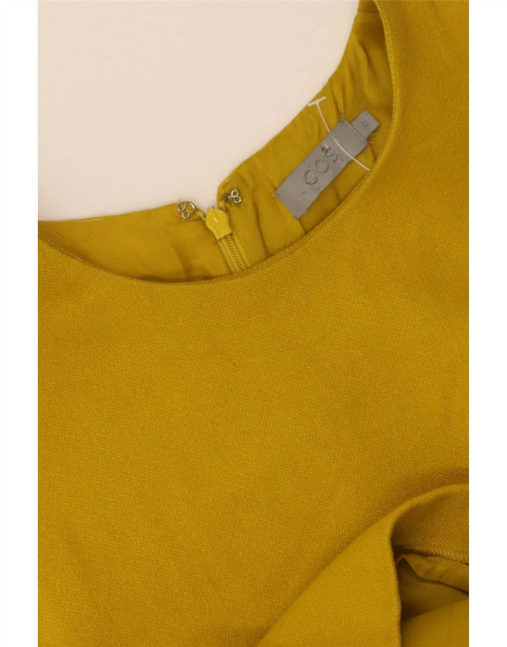 Vestido recto sin mangas para mujer Cos IT 42 Amarillo mediano