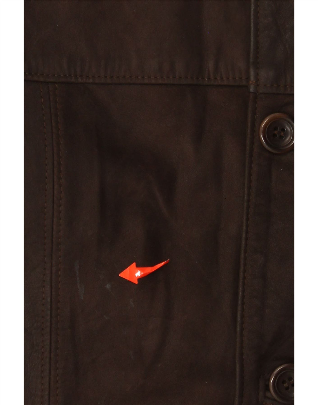 VINTAGE Chaqueta de cuero para hombre IT 48 Cuero marrón medio