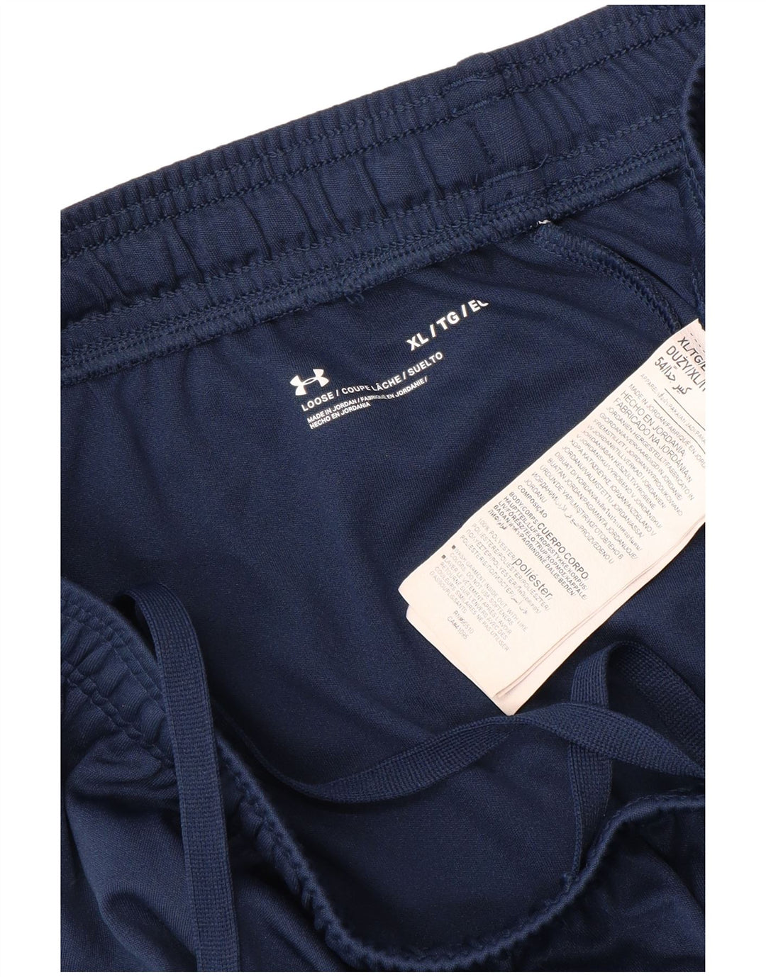 UNDER ARMOUR Pantalones cortos deportivos gráficos para hombre XL Poliéster azul marino