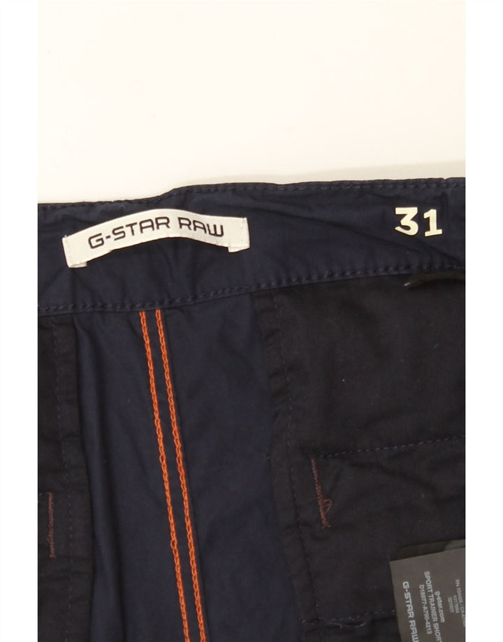 G-STAR Pantalones cortos cargo para hombre W31 Algodón azul marino mediano