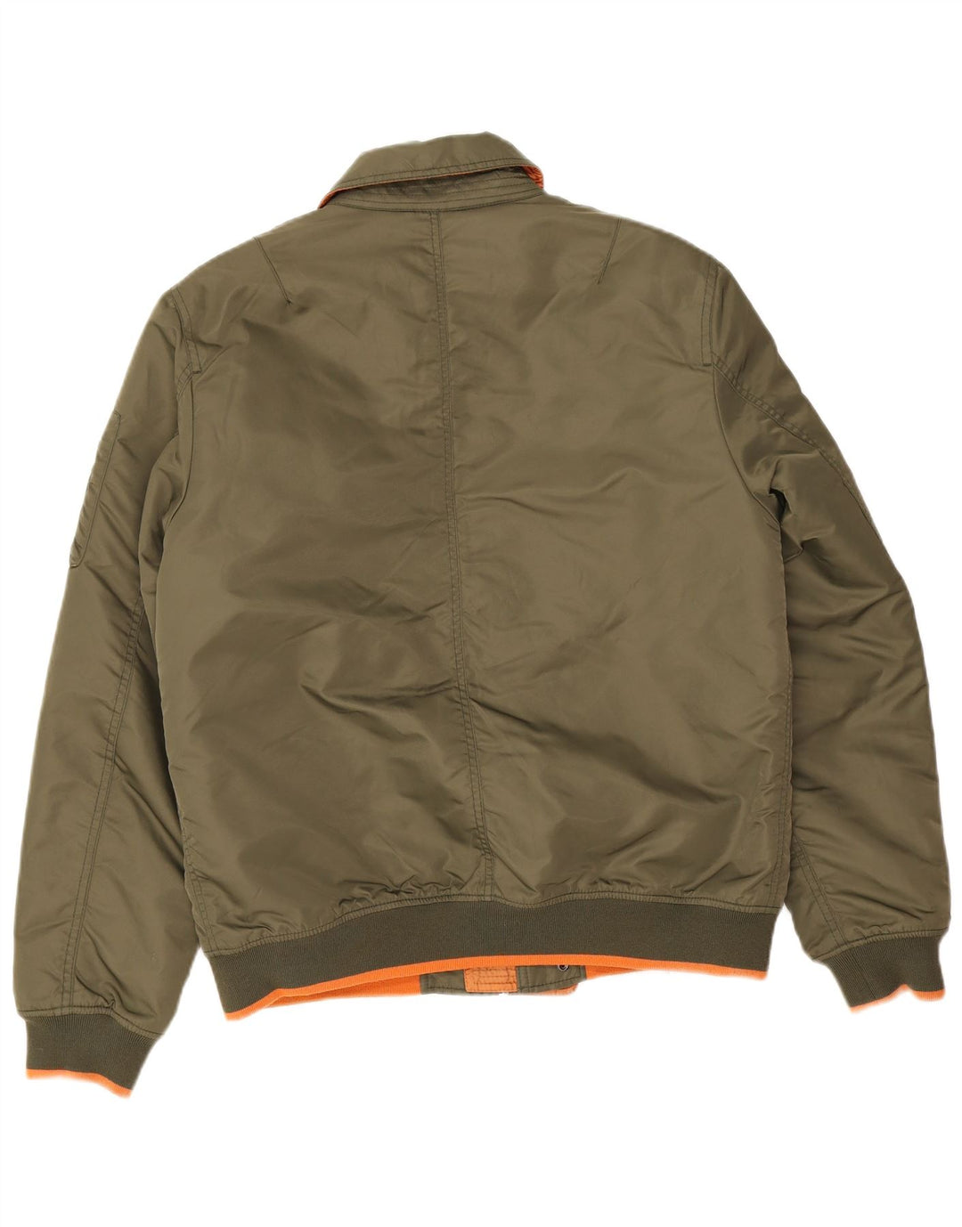 Aeronautica Militare Chaqueta bomber para hombre IT 50 Medium Khaki Nylon