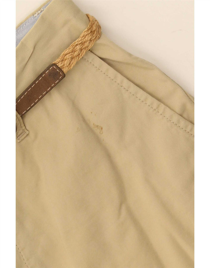 Franklin Marshall Pantalones cortos chinos para hombre W30 Algodón beige medio