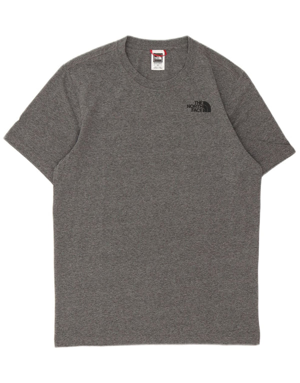 The North Face Camiseta gráfica para hombre Top Small Grey Cotton