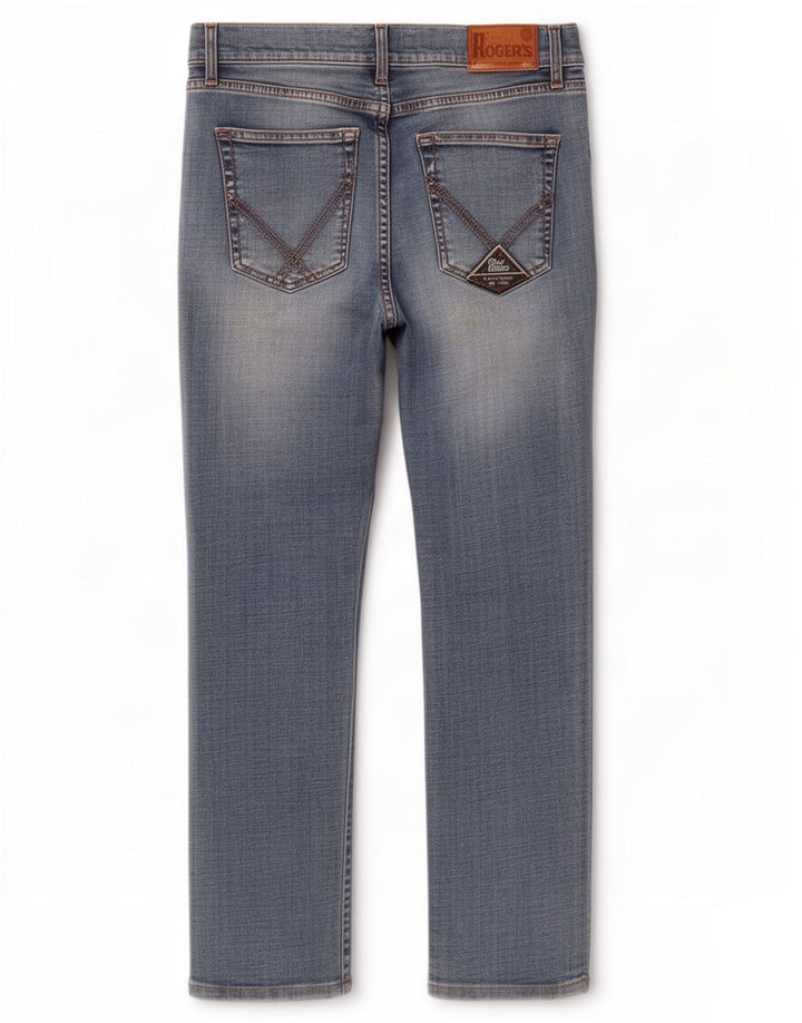 Roy Rogers Vaqueros ajustados para mujer W31 L26 Algodón azul