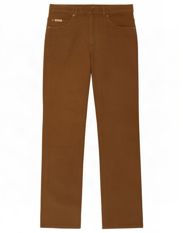 Yuma - Pantalones informales rectos para hombre W30 L32 Marrón