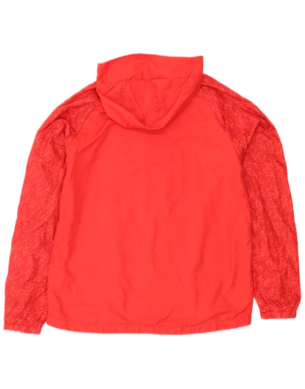 Adidas - Chaqueta de chándal con capucha para niño, 15-16 años, poliéster con lunares rojos