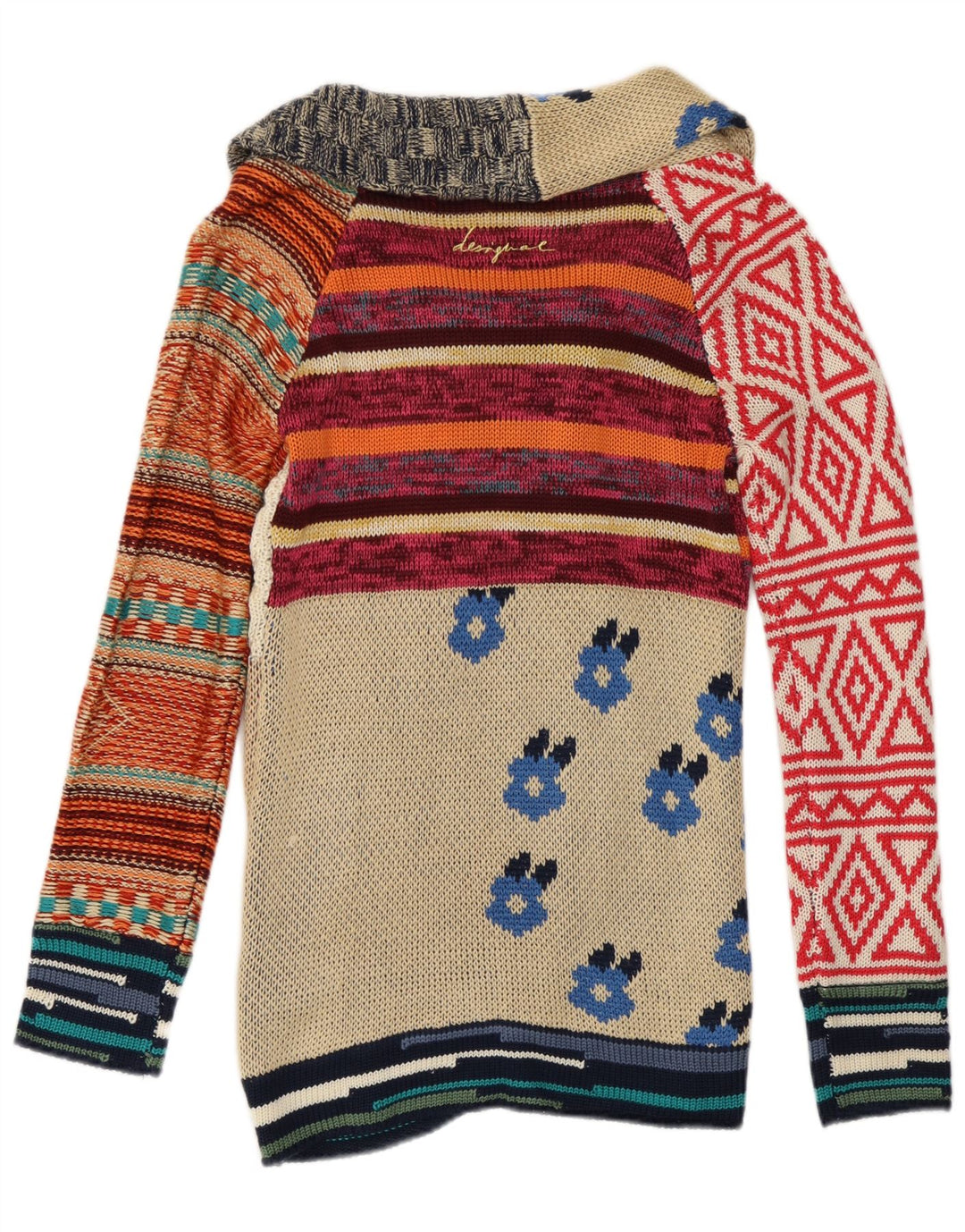 Desigual - Cárdigan para mujer, talla 40, talla grande, multicolor