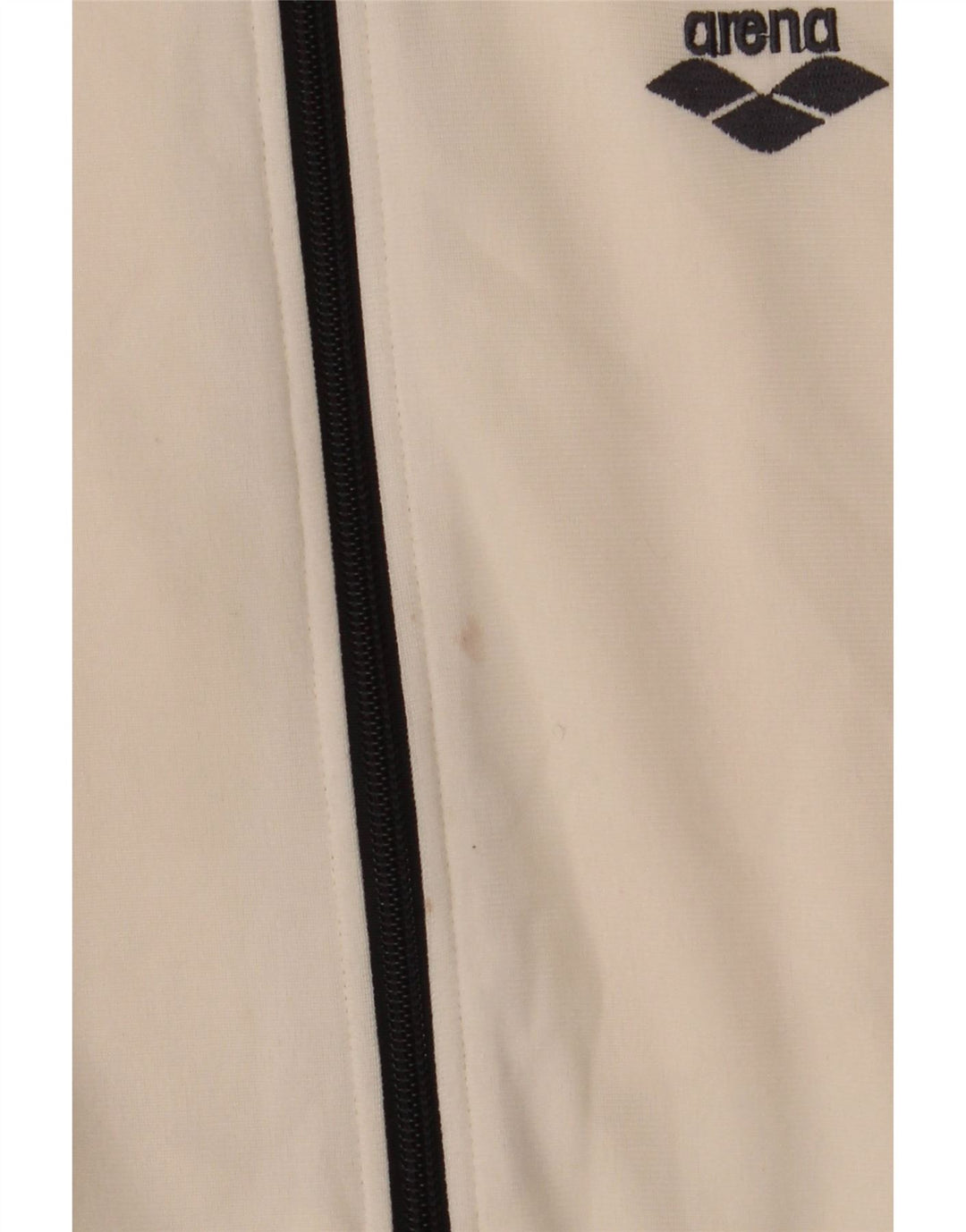 ARENA Chaqueta superior de chándal gráfico para mujer UK 12 Mediano Blanco Poliéster