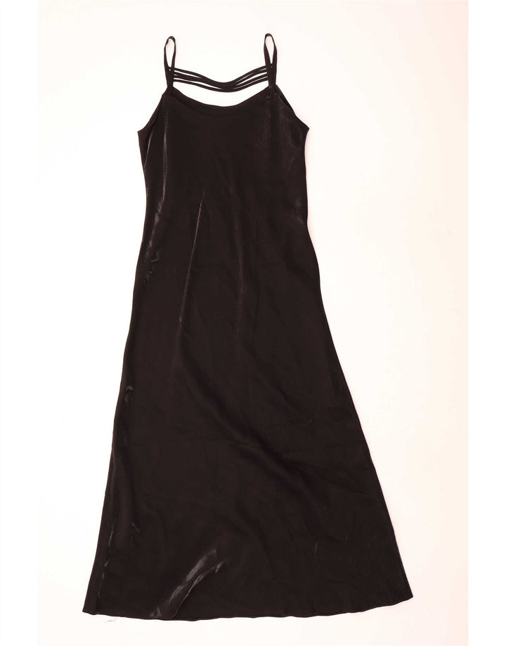 Just Elegance Vestido largo sin mangas para mujer UK 46 Grande Poliéster negro