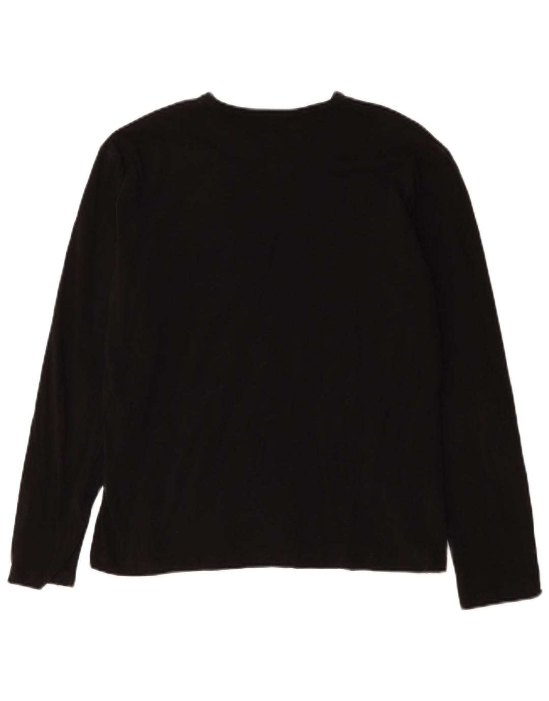 Calvin Klein Jeans Mujer Top Manga Larga UK 14 Medio Negro Algodón