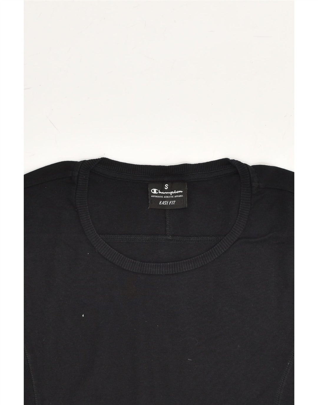 CHAMPION Womens Easy Fit T-Shirt Top UK 10 Small Black | Vintage Champion | Thrift | Second-Hand Champion | Used Clothing | Messina Hembry 