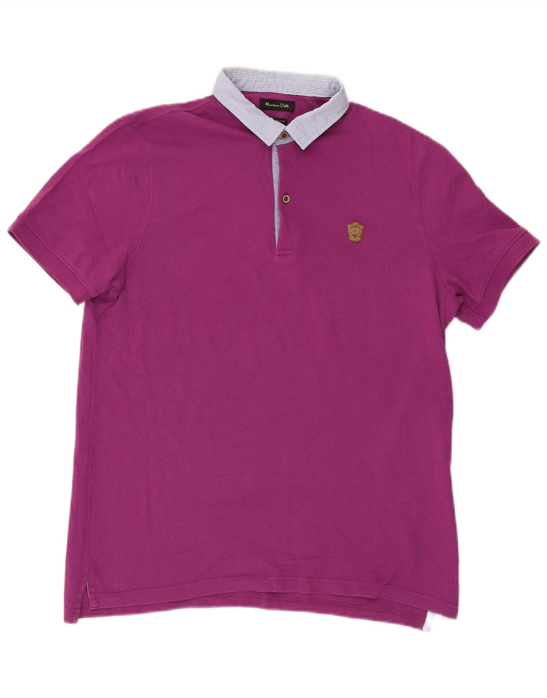 Massimo Dutti Polo Rugby Hombre XL Morado