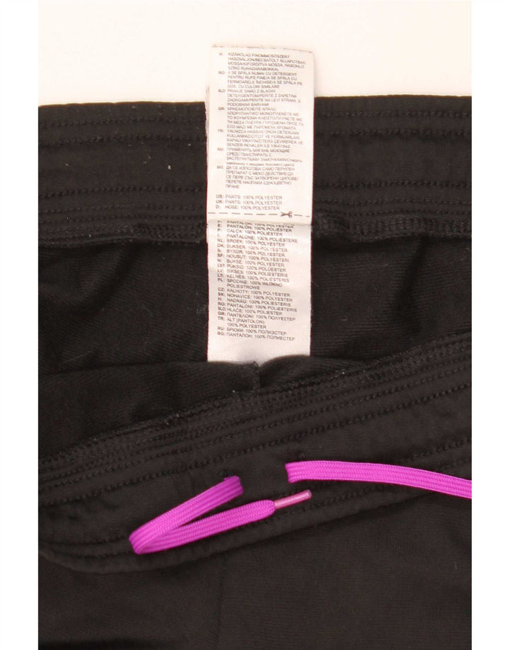 Adidas Pantalones de chándal para mujer UK 8/10 Small Negro Poliéster