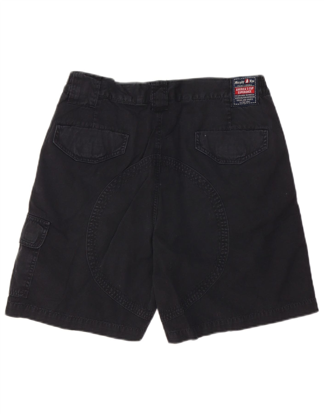 Murphy & Nye Pantalones cortos cargo para hombre W31 Algodón negro mediano