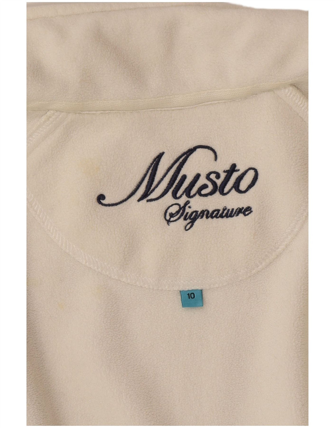 Musto Chaqueta polar para mujer UK 10 Small Poliéster blanco