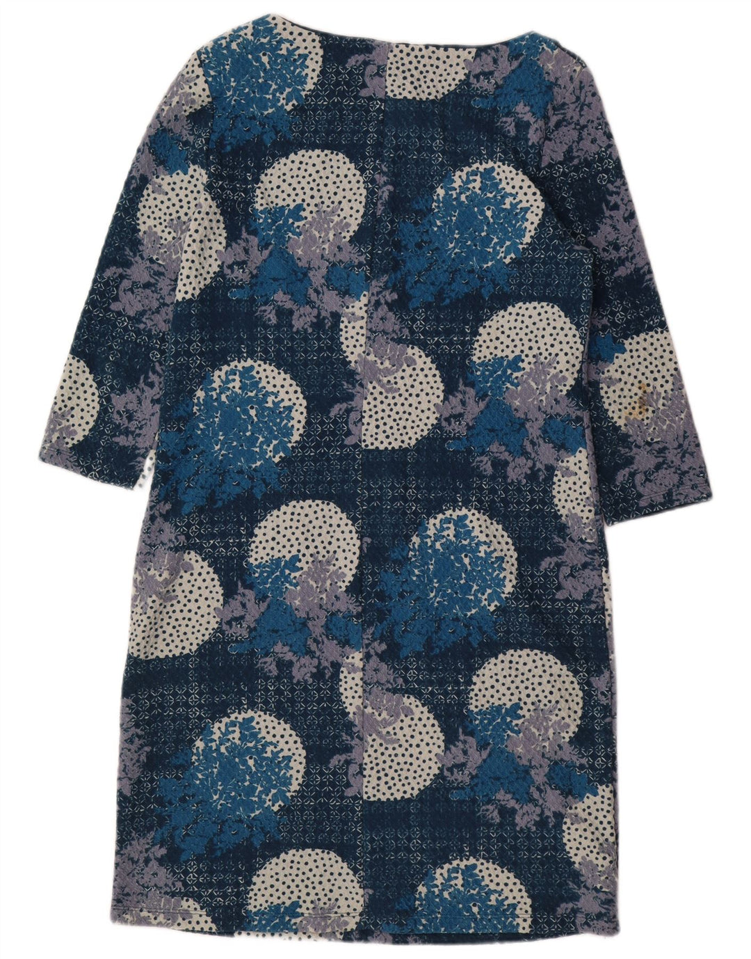 White Stuff Vestido recto de manga 3/4 para mujer UK 40 Medio azul marino floral