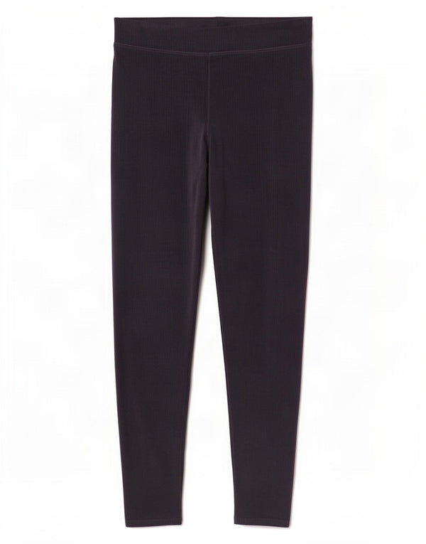 Marks & Spencer Leggings de terciopelo para mujer UK 40 XL Algodón azul marino