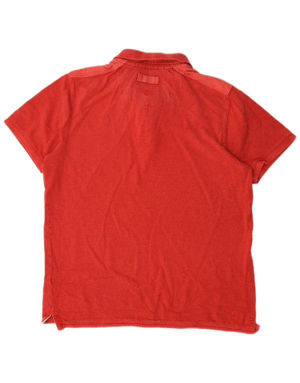 Polo para hombre Fat Face Large de algodón rojo