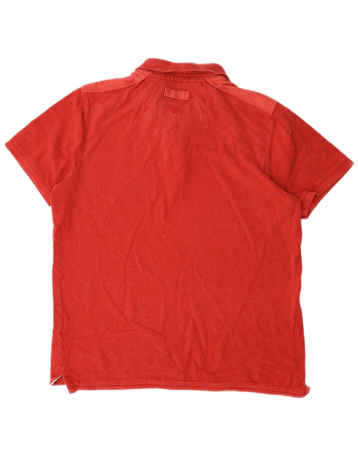 Polo para hombre Fat Face Large de algodón rojo