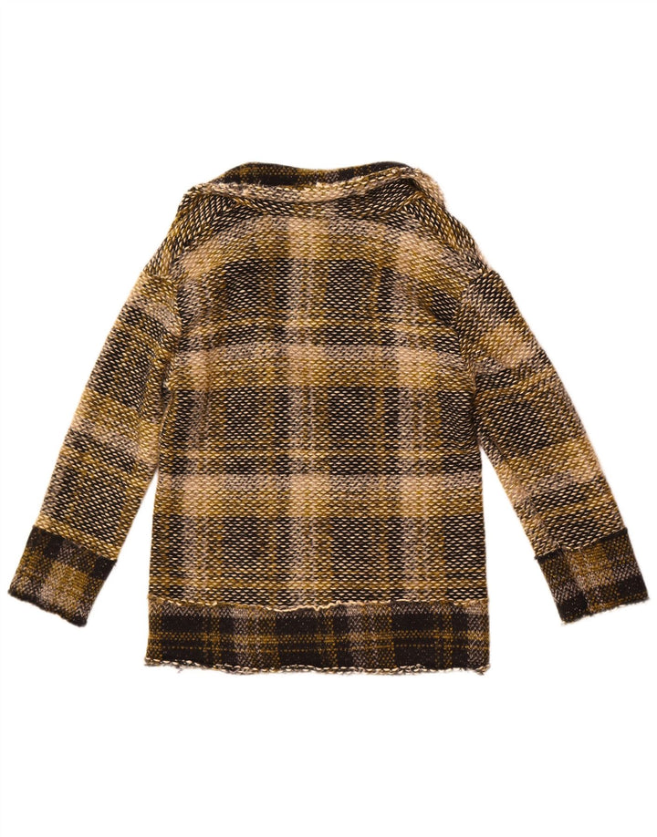 Please Chaqueta tipo blazer abierta para mujer UK 10 Small Multicolor Plaid