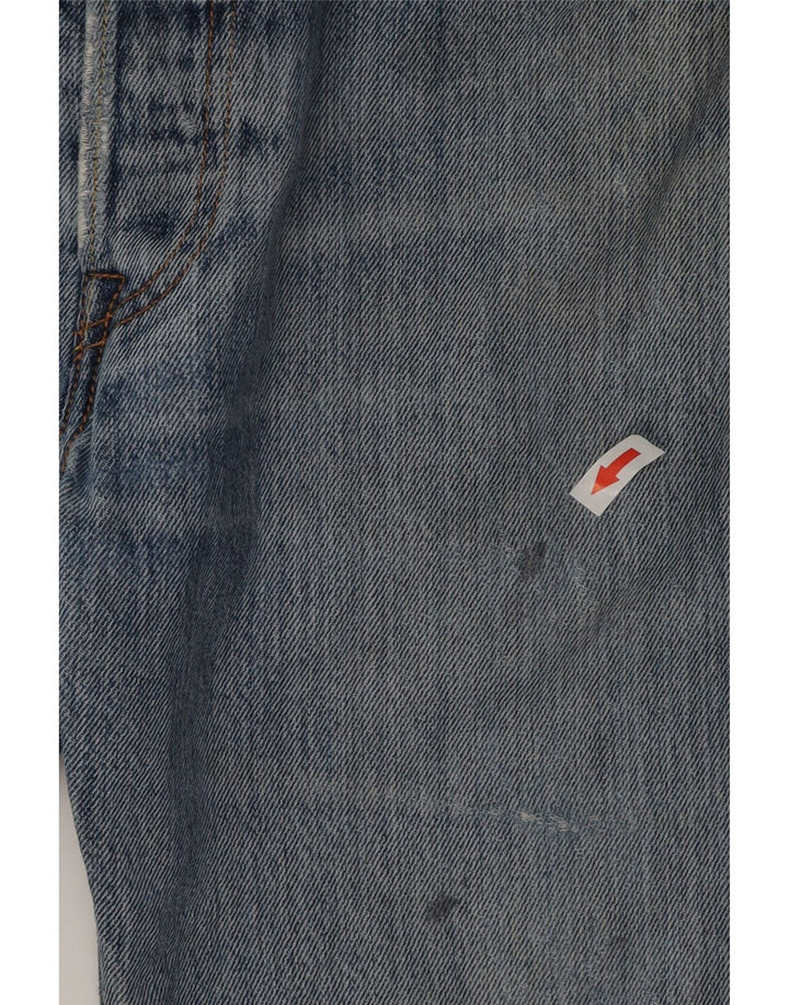 Levi's Mens 501 Shorts de mezclilla desgastados W32 Algodón azul medio