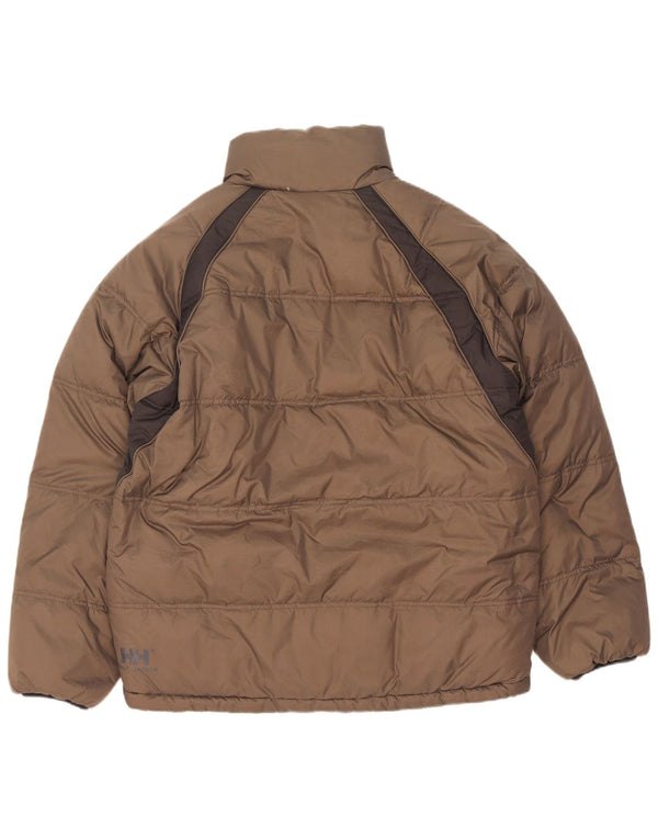 Helly Hansen Chaqueta acolchada reversible para hombre UK 38 Medium Brown Nylon