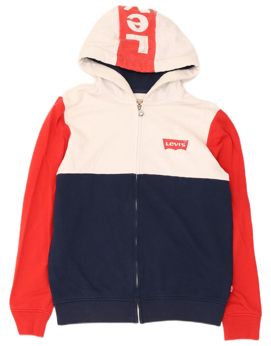 Levi's Sudadera con capucha y cremallera para niños 15-16 años, multicolor